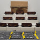 Right-of-Way O Gauge Union Pacific 2 Bay Hopper Cars 10-Car Set VG/Box