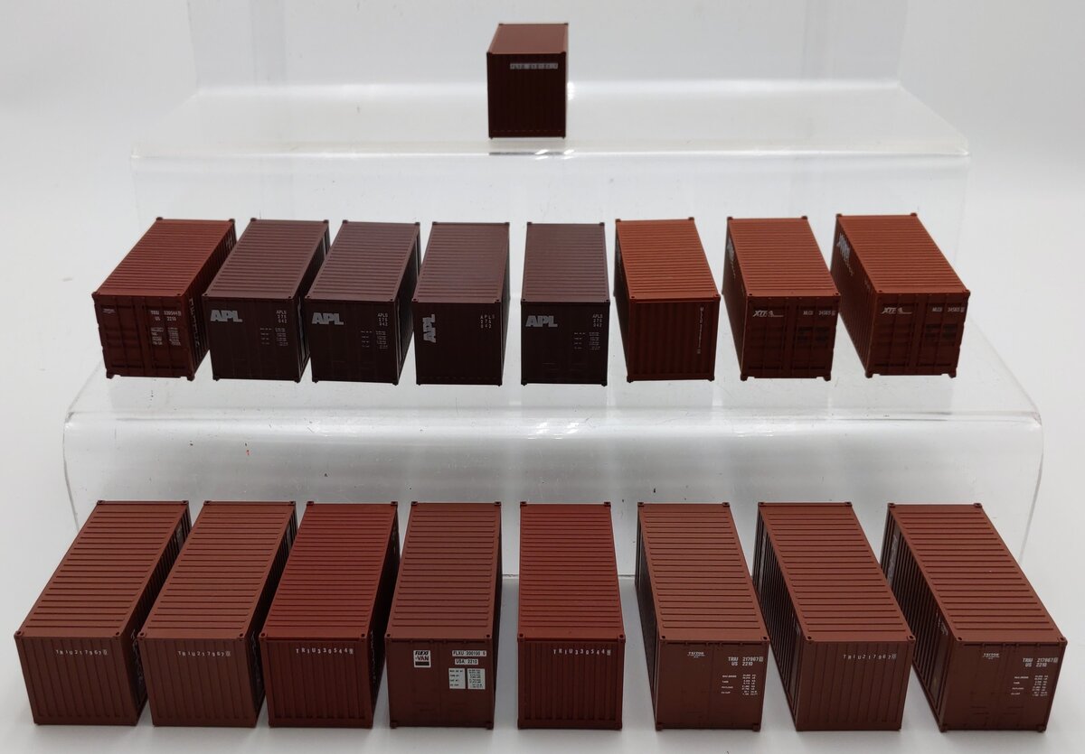 Walthers HO Scale 20' Corrugated Containers #949-8053,933-1768,933-1764 [17] EX