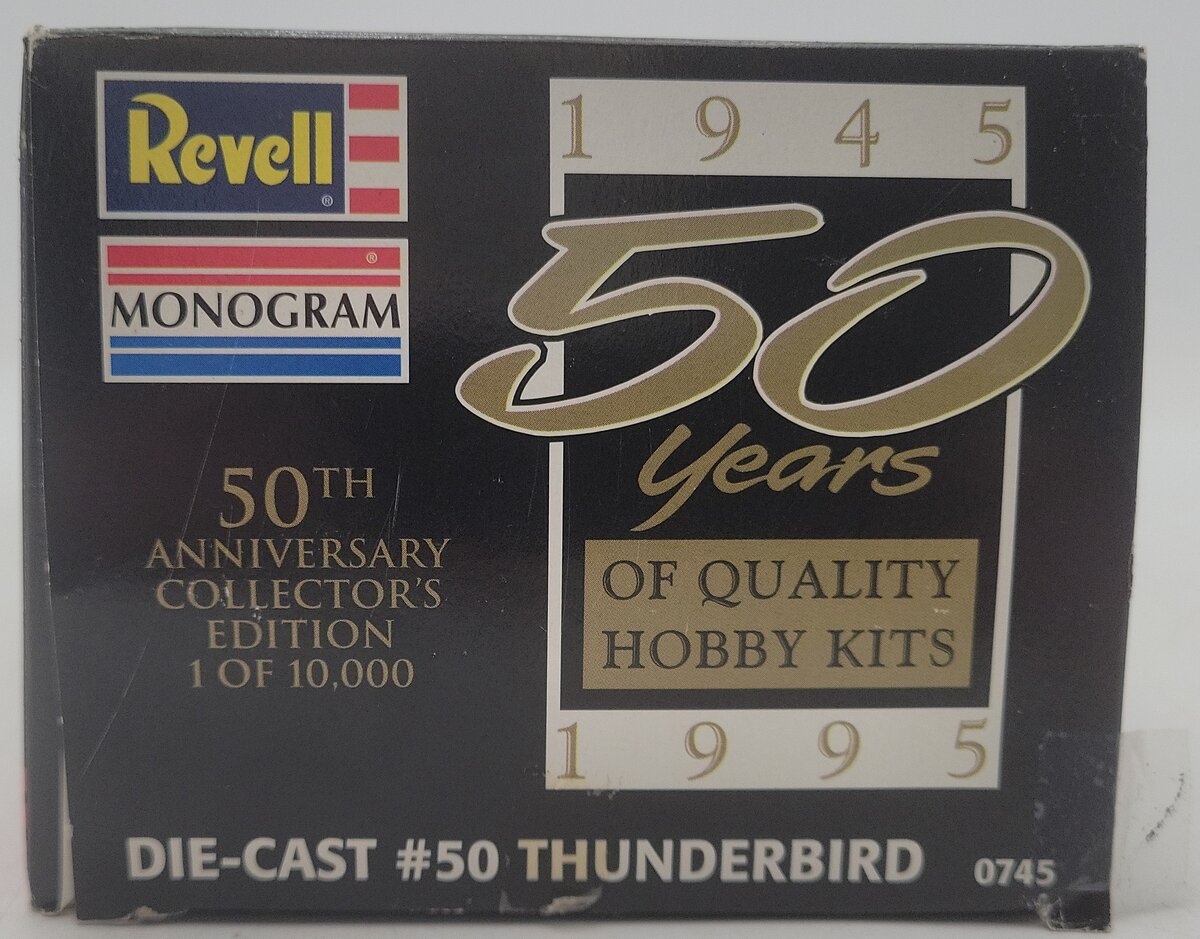 Revell 1945 - 1995 Diecast 50th Anniversary Thunderbird Car #50 EX/Box