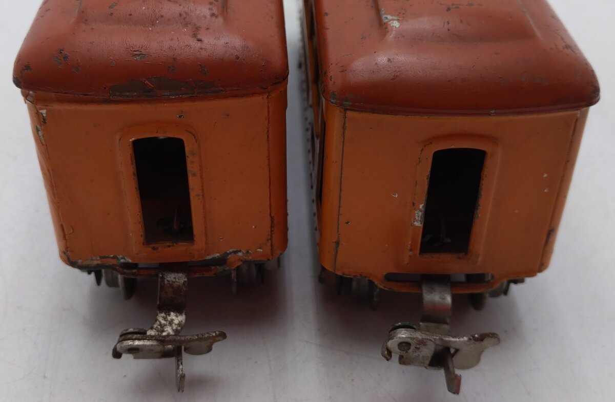 Lionel 134 Vintage O Prewar Tinplate Passenger Set: 603 & 604
