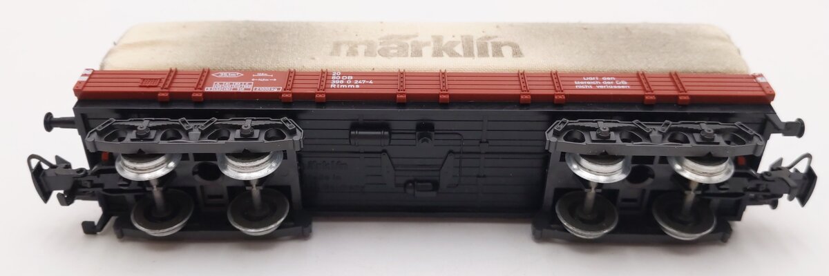 Marklin 4475 HO Scale DB Low-Side Gondola w/Canvas Covered Load EX/Box