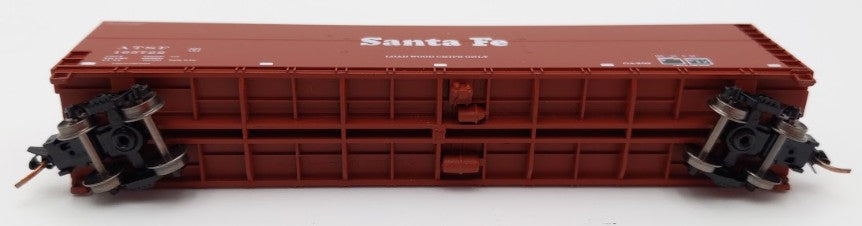 Deluxe Innovations 17010 N Scale Santa Fe Smooth Side Woodchip Car Set #165722 EX/Box