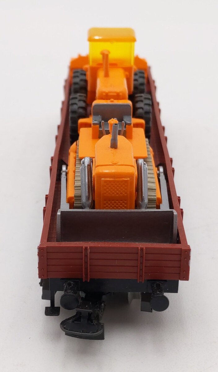 Marklin 4474 HO Scale Flatcar w/ 2 Tractors EX/Box