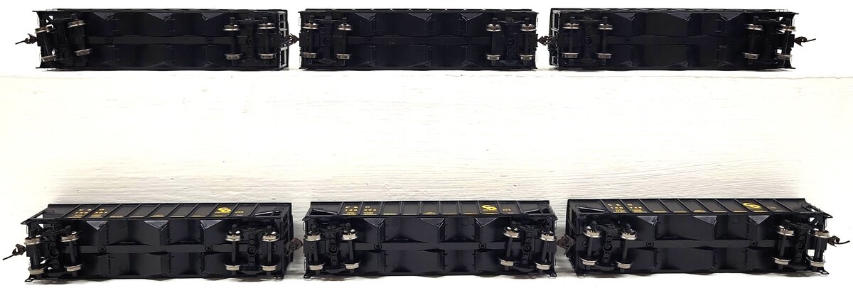 Athearn 95605 HO Scale C&O 40' 3Bay Ribbed Hopper (Set of 6) LN/Box