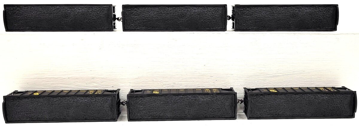Athearn 95605 HO Scale C&O 40' 3Bay Ribbed Hopper (Set of 6) LN/Box