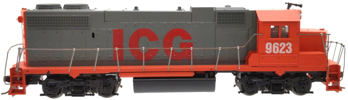 Athearn 4603 HO Illinois Central Gulf GP38-2 Powered Diesel Locomotive #9623 VG/Box