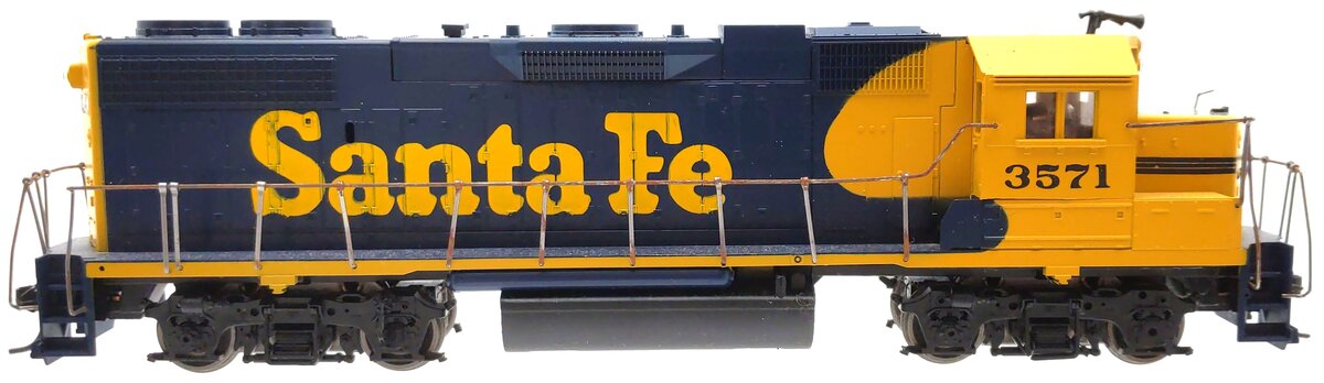 Athearn 4658 HO Santa Fe GP38-2 Powered Diesel Locomotive #3571 VG/Box