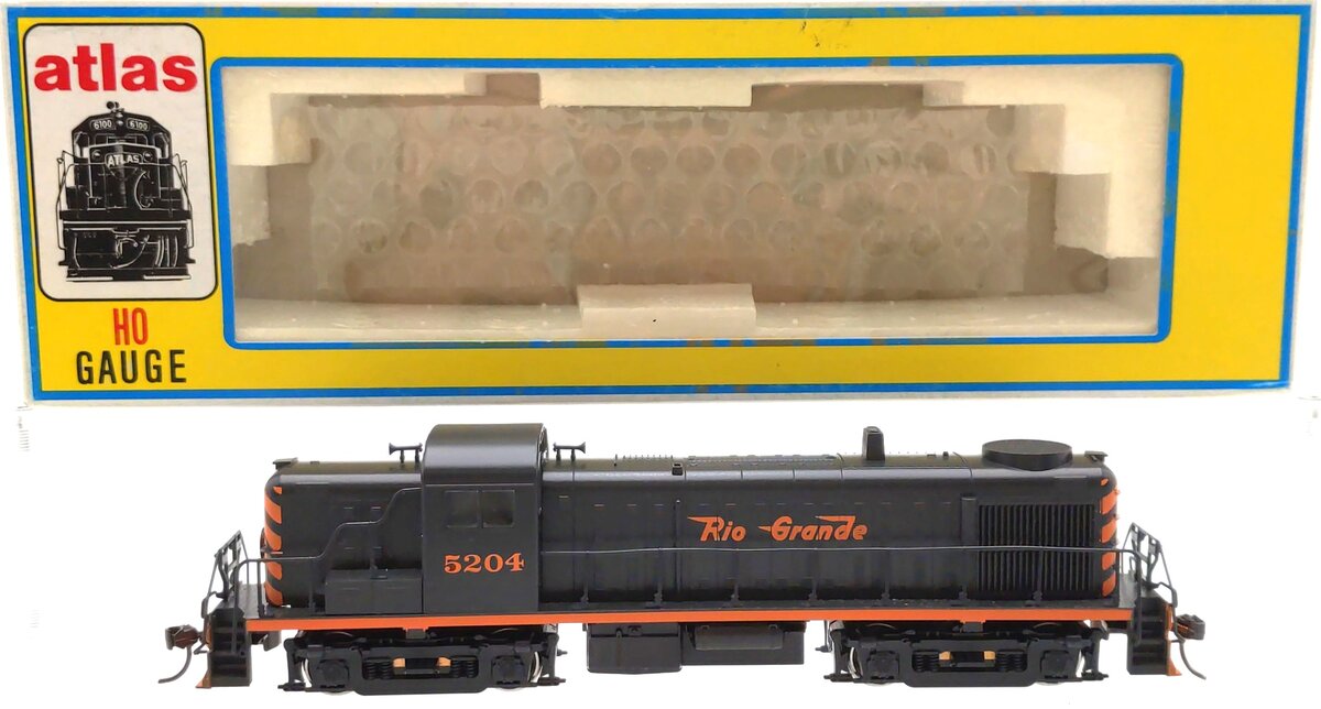 Atlas 7079 HO Rio Grande RS-3 Diesel Locomotive #5204 LN/Box