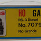 Atlas 7079 HO Rio Grande RS-3 Diesel Locomotive #5204 LN/Box