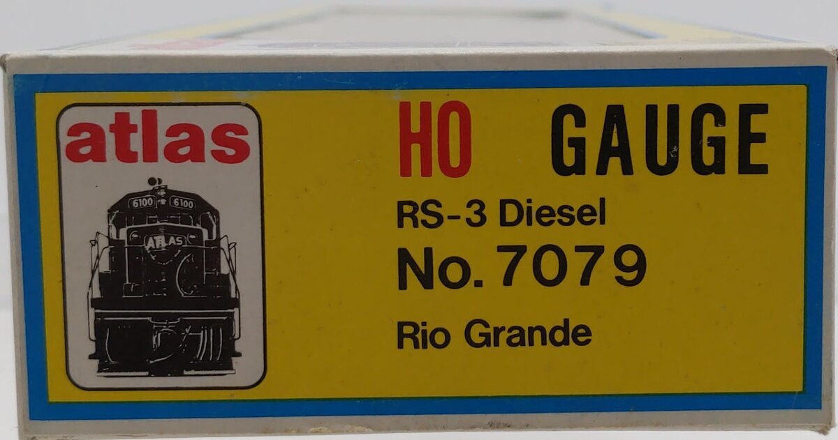 Atlas 7079 HO Rio Grande RS-3 Diesel Locomotive #5204 LN/Box