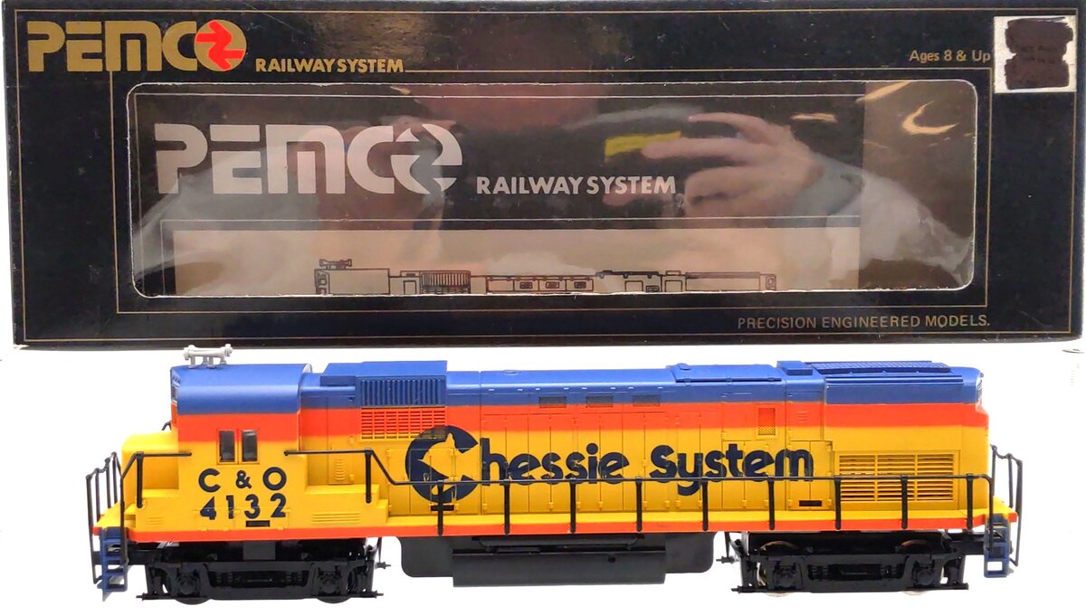 Pemco 3302-009 HO Scale Chessie Alco 430 Diesel Locomotive #4132 EX/Box