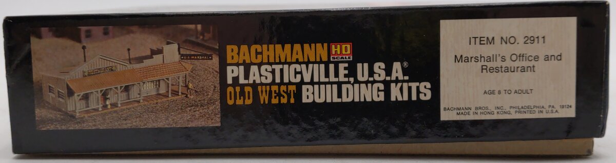 Bachmann 2911 HO Marshall's Office and Restaurant Building Kit Old West EX/Box