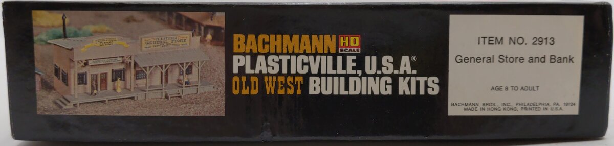 Bachmann 2912 HO Saloon & Barbers Shop Building Kit EX/Box