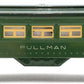 Lionel 6440 Vintage O Two Tone Green Metal Pullman Car VG