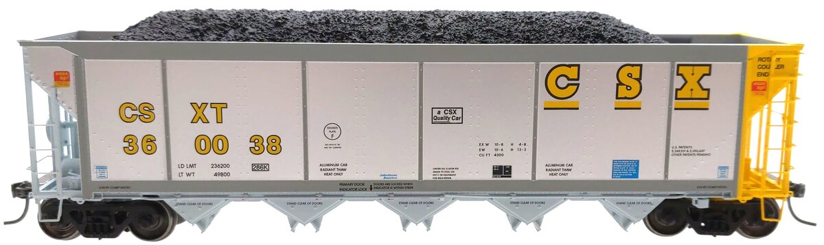 ExactRail EE-1303-49 HO Scale CSX Johnstown America Autoflood II Hopper #360038 LN/Box