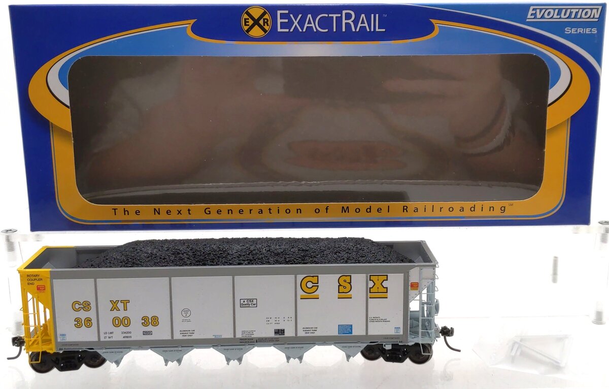 ExactRail EE-1303-49 HO Scale CSX Johnstown America Autoflood II Hopper #360038 LN/Box