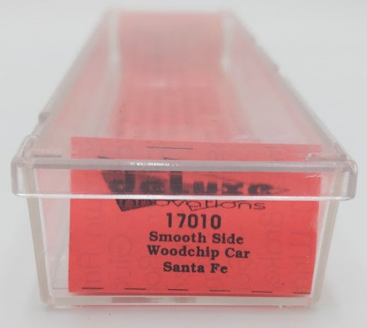 Deluxe Innovations 17010 N Scale Santa Fe Smooth Side Woodchip Car Set #165719 EX/Box