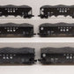 MTH 20-97061 O Norfolk & Western Premier 4-Bay Hopper Freight Cars (Set of 6) EX