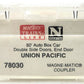 Micro-Trains 07800030 N Scale Union Pacific 50'Double Slide Door Box Car #161100 LN/Box
