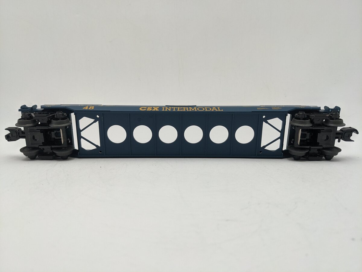MTH 30-4213B O Modern CSX Husky Stack Car #620168 EX