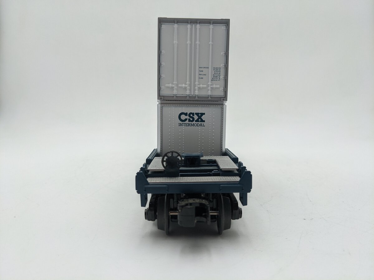 MTH 30-4213B O Modern CSX Husky Stack Car #620168 EX