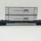 MTH 30-4213B O Modern CSX Husky Stack Car #620168 EX