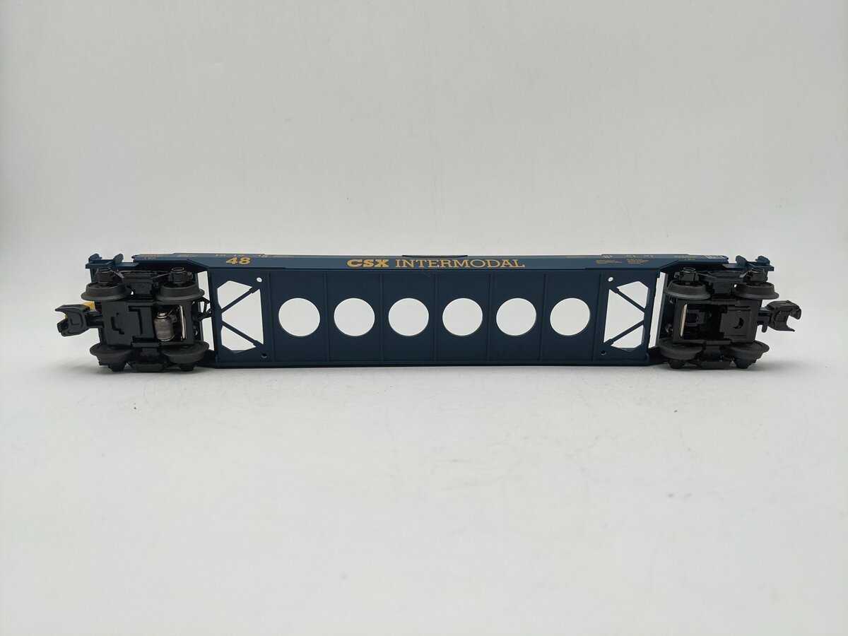 MTH 30-42123C O CSX Husky Stack Car w/ETD #620152 EX
