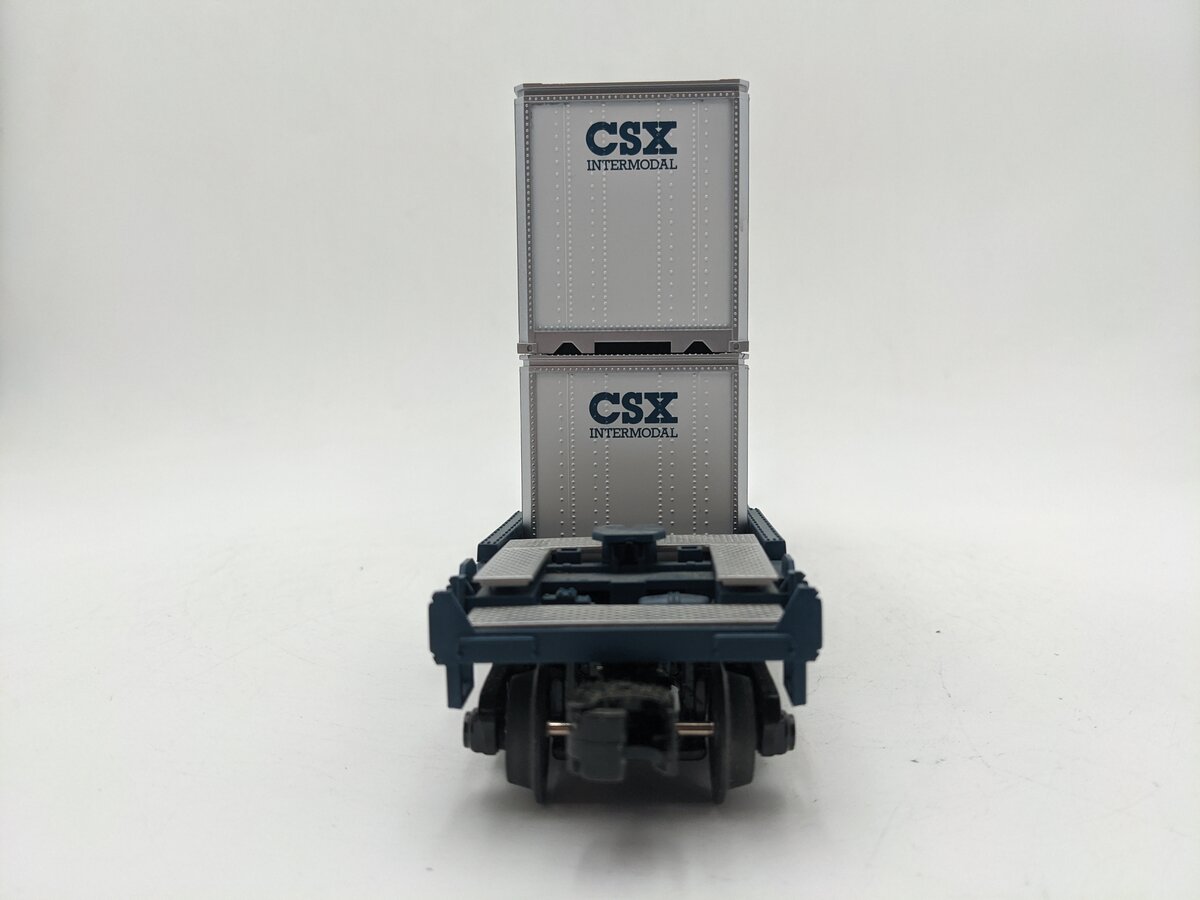 MTH 30-42123C O CSX Husky Stack Car w/ETD #620152 EX