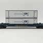MTH 30-42123C O CSX Husky Stack Car w/ETD #620152 EX