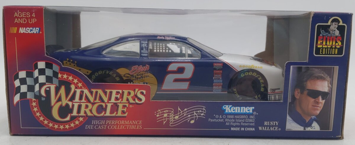 Winners Circle 1:24 Diecast Elvis Stock Car Replica #2 EX/Box