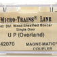 Micro-Trains 04200070 N Union Pacific 40' Double Sheathed Wood Boxcar #100741 EX/Box