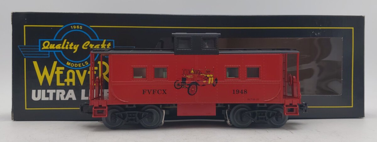Weaver 183 O Gauge Freeburg Fire Co. Caboose #1948 - 3 Rail LN/Box