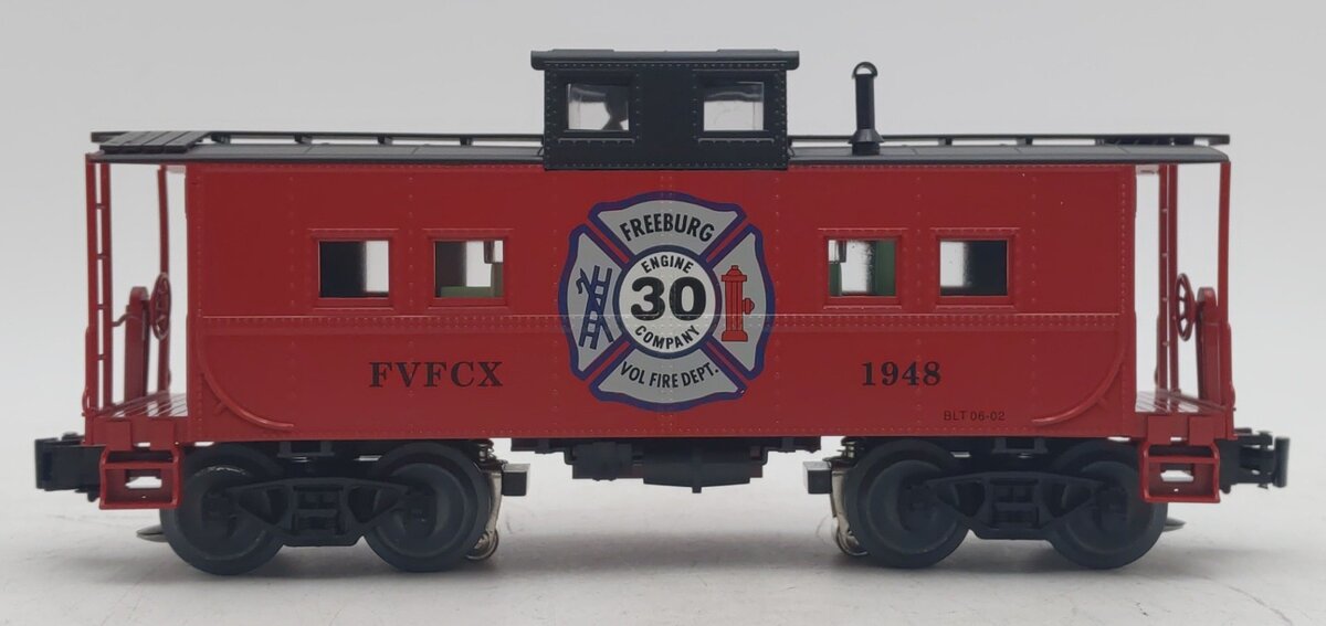 Weaver 183 O Gauge Freeburg Fire Co. Caboose #1948 - 3 Rail LN/Box