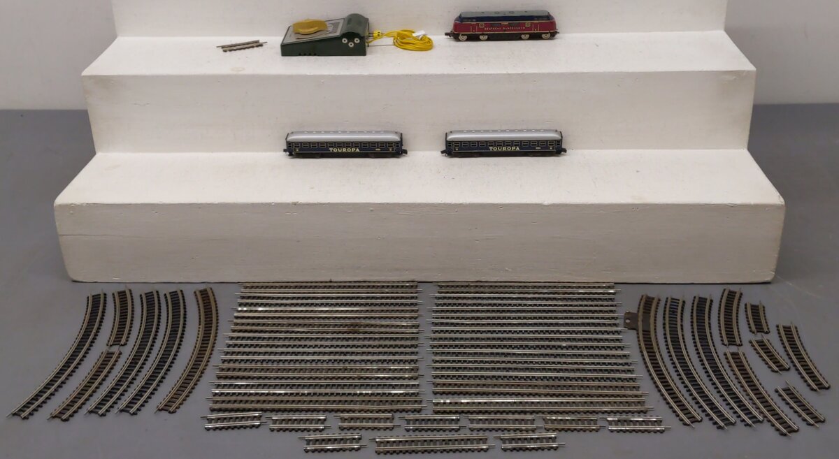 Rokal TT Scale German Federal Railway "Touropa-Expres" Passenger Car Starter Set VG/Box