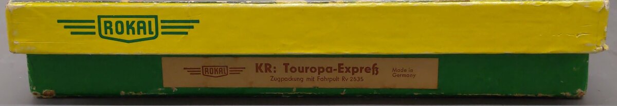 Rokal TT Scale German Federal Railway "Touropa-Expres" Passenger Car Starter Set VG/Box