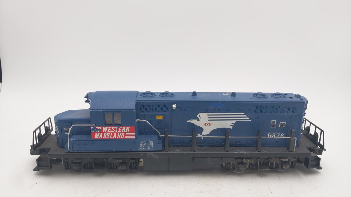 Lionel O Gauge CUSTOM Western Maryland Diesel Locomotive #5378