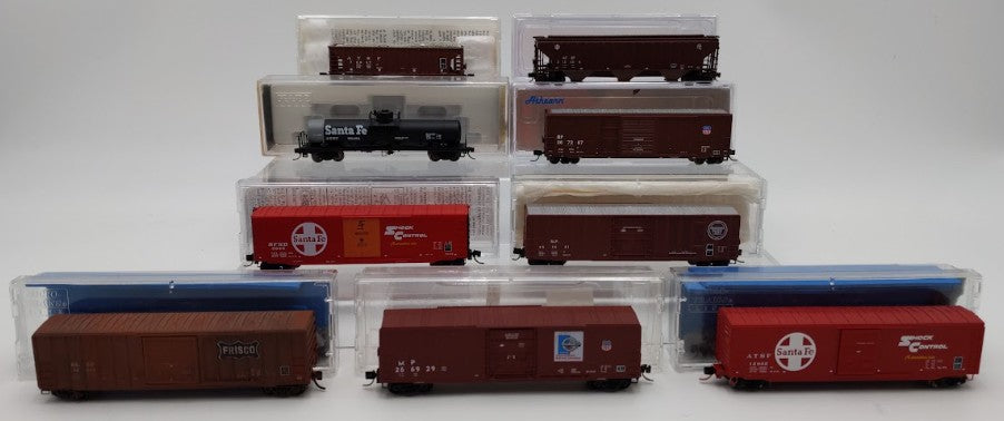 Assorted Micro-Trains, Con-Cor, Athearn and Other N Scale Freight Cars [9] VG/Box