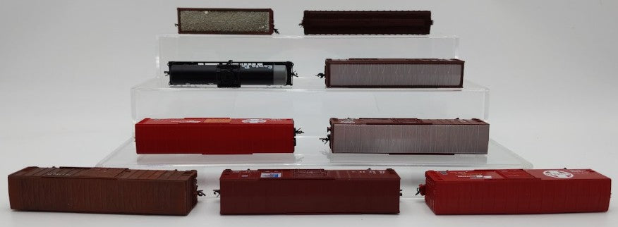 Assorted Micro-Trains, Con-Cor, Athearn and Other N Scale Freight Cars [9] VG/Box