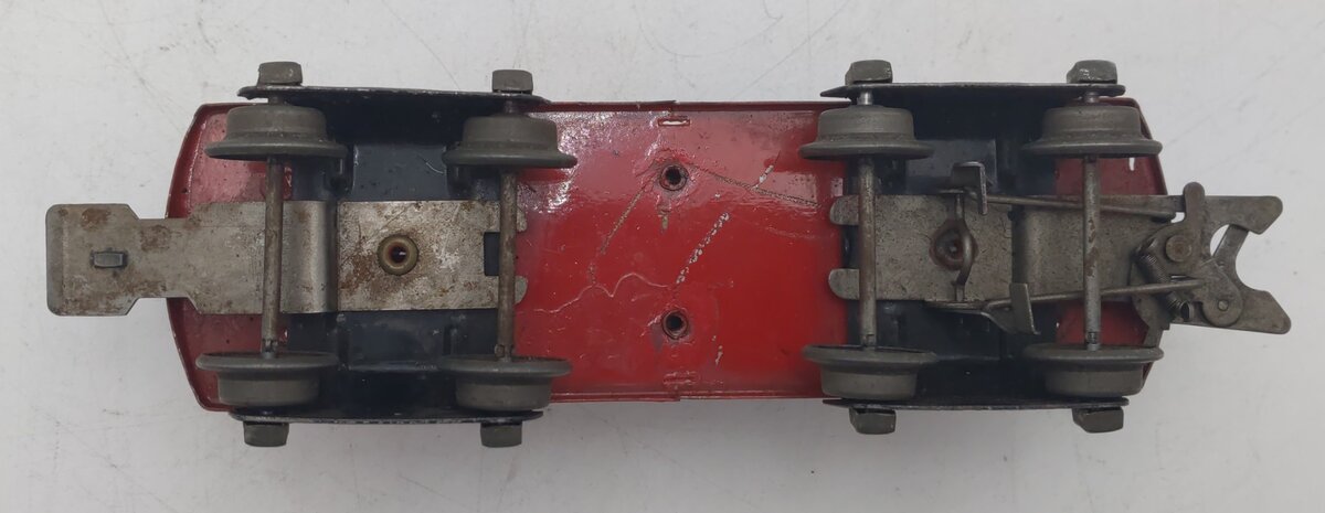 Marx 562 Vintage O Flatcar w/ Red Dump Truck VG