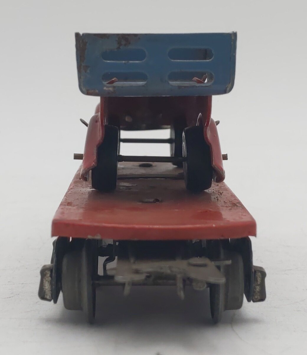 Marx 562 Vintage O Flatcar w/ Red Dump Truck VG