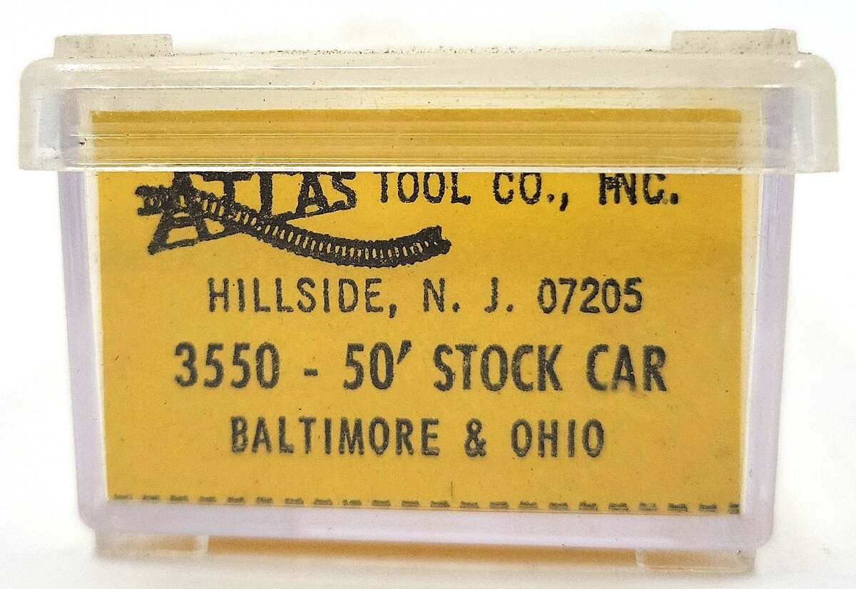 Atlas 3550 N Scale B&O Livestock Special Stock Car #113011 LN/Box