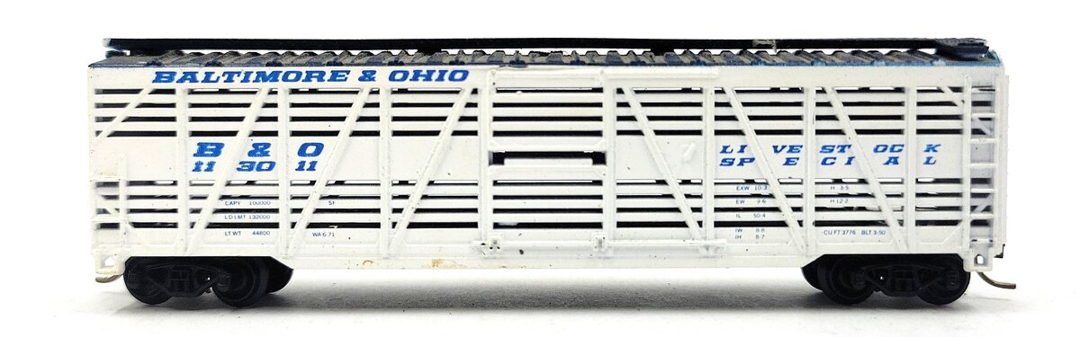 Atlas 3550 N Scale B&O Livestock Special Stock Car #113011 LN/Box