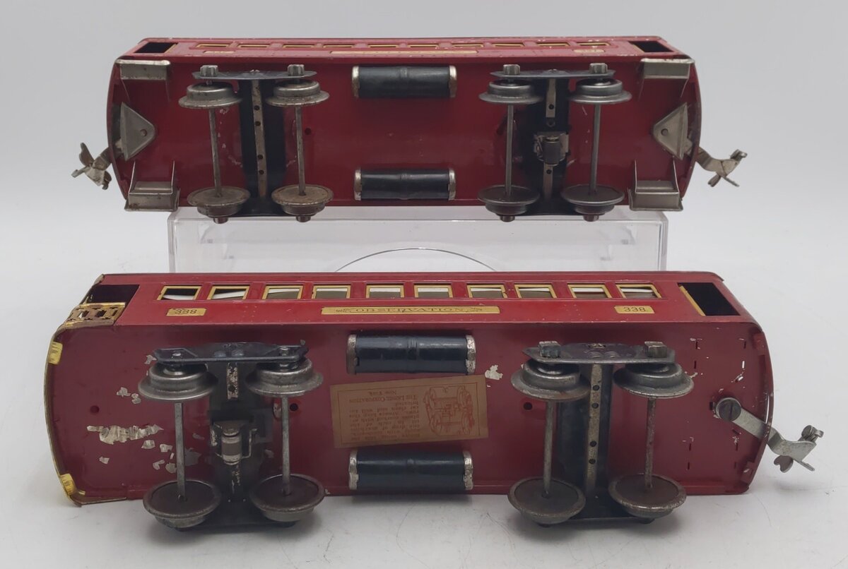 Lionel Vintage Standard Gauge Lionel Lines Passenger Cars: 337, 338 [2]