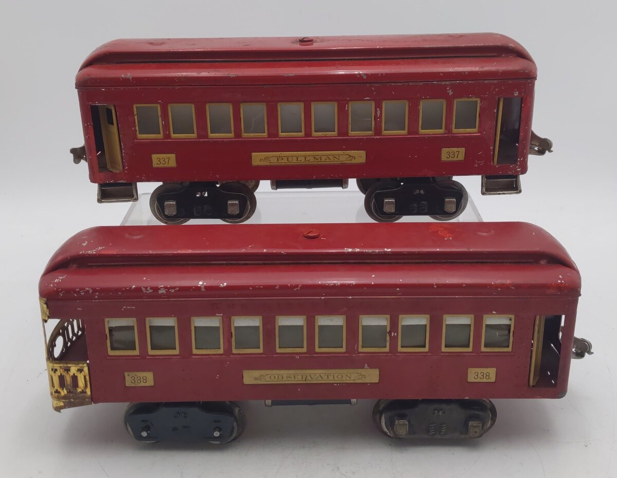 Lionel Vintage Standard Gauge Lionel Lines Passenger Cars: 337, 338 [2]