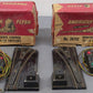American Flyer 26742 Vintage S LH & RH Remote Switch Turnout Two Pairs VG/Box