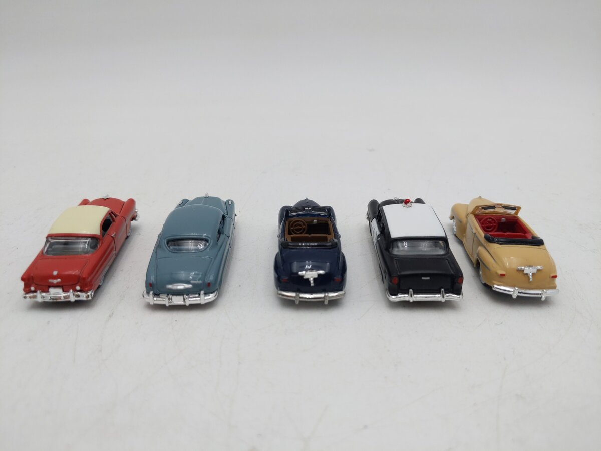 Classic Metal Works N Scale Assorted Cars [5] EX