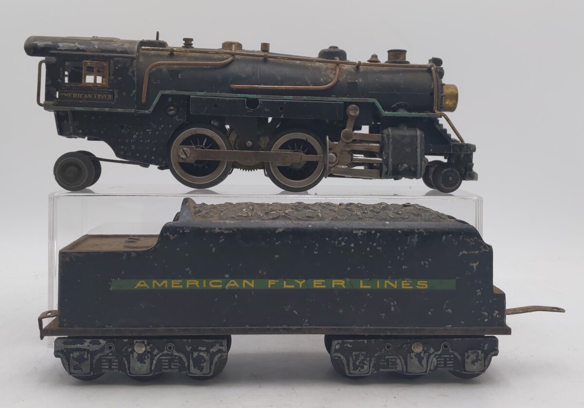 American Flyer Vintage O Gauge 2-4-2 Steam Locomotive & Tender