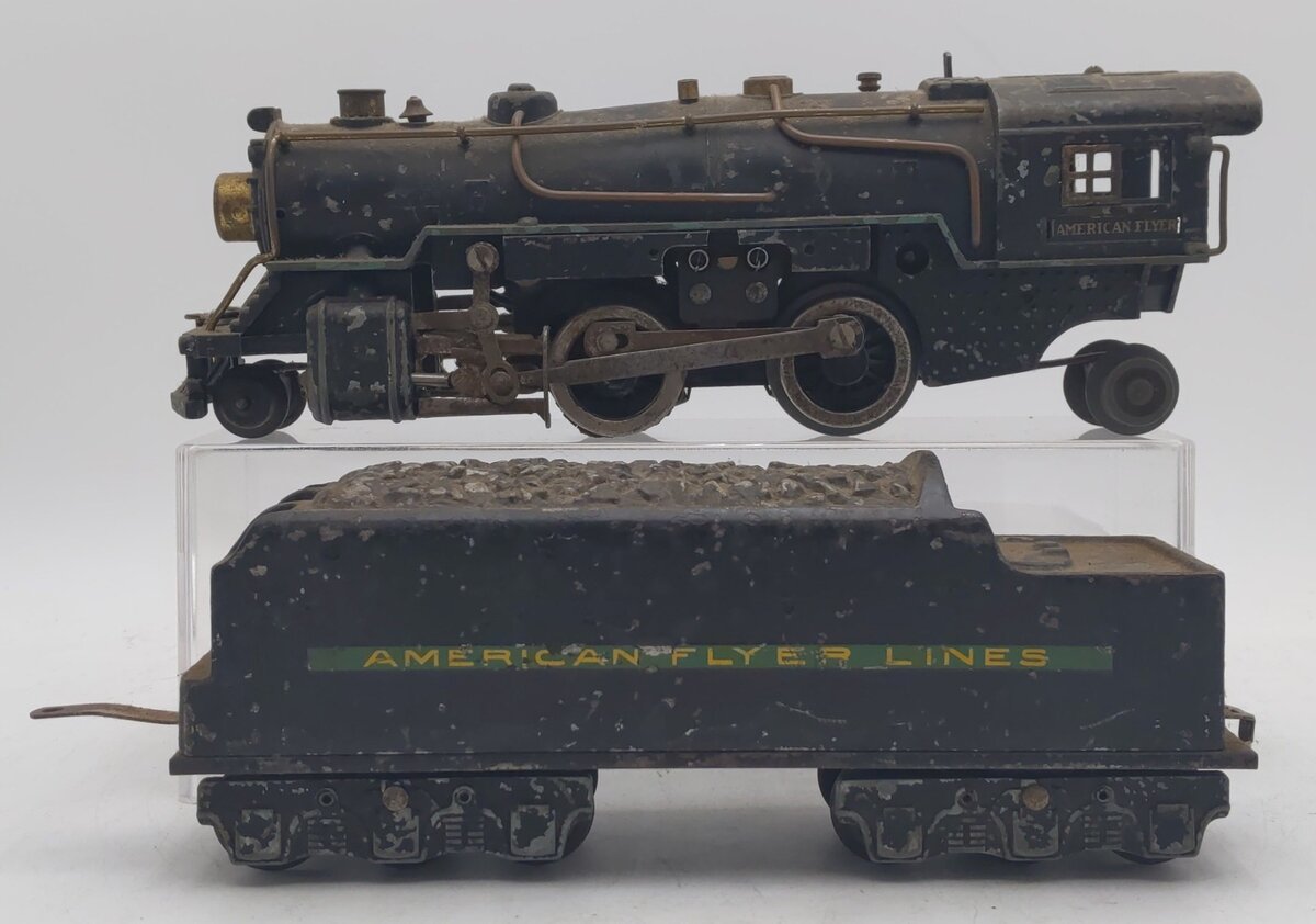 American Flyer Vintage O Gauge 2-4-2 Steam Locomotive & Tender