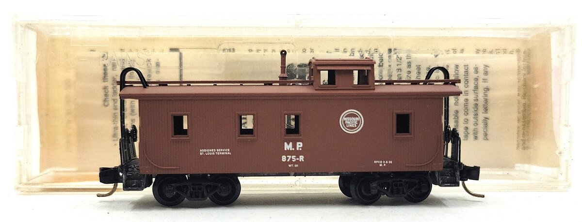 Micro-Trains 05000160 N Missouri Pacific 34' Wood Sheathed Caboose #875-R EX/Box
