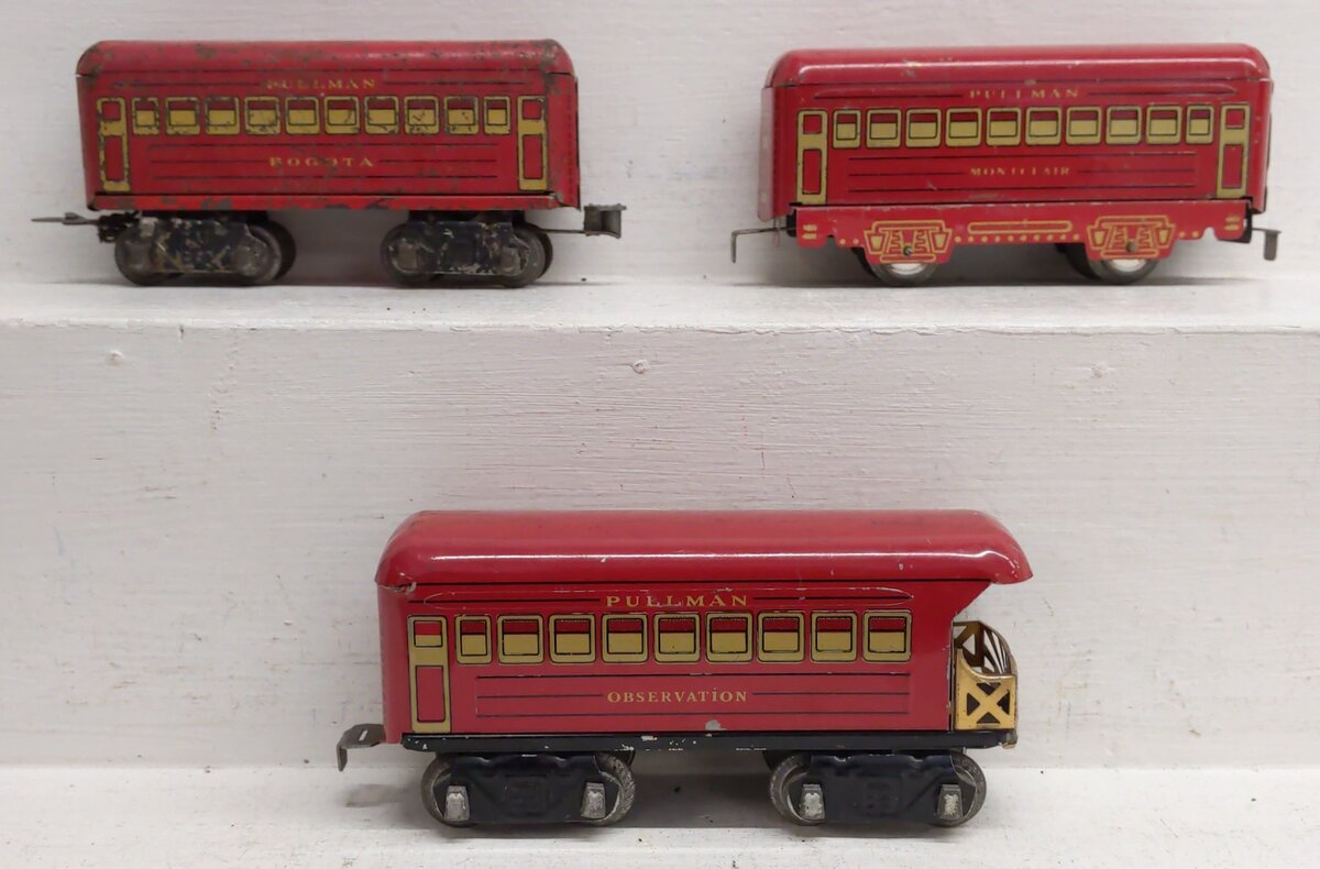 Marx Vintage Prewar O Gauge Passenger Cars [3]: Bogota, Montclair, & Observation